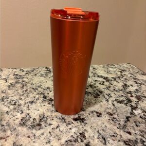 Starbucks Metallic Orange Tumbler